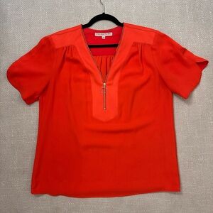 Trina Turk Vibrant Orange Blouse